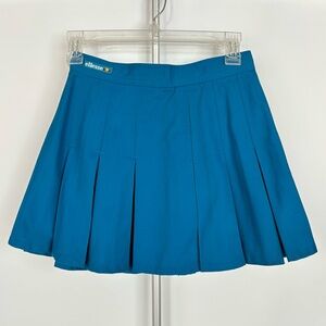 Ellesse Tennis Skirt 90s Cerulean Blue Vintage Pleated Mini Skirt - Size XS‎